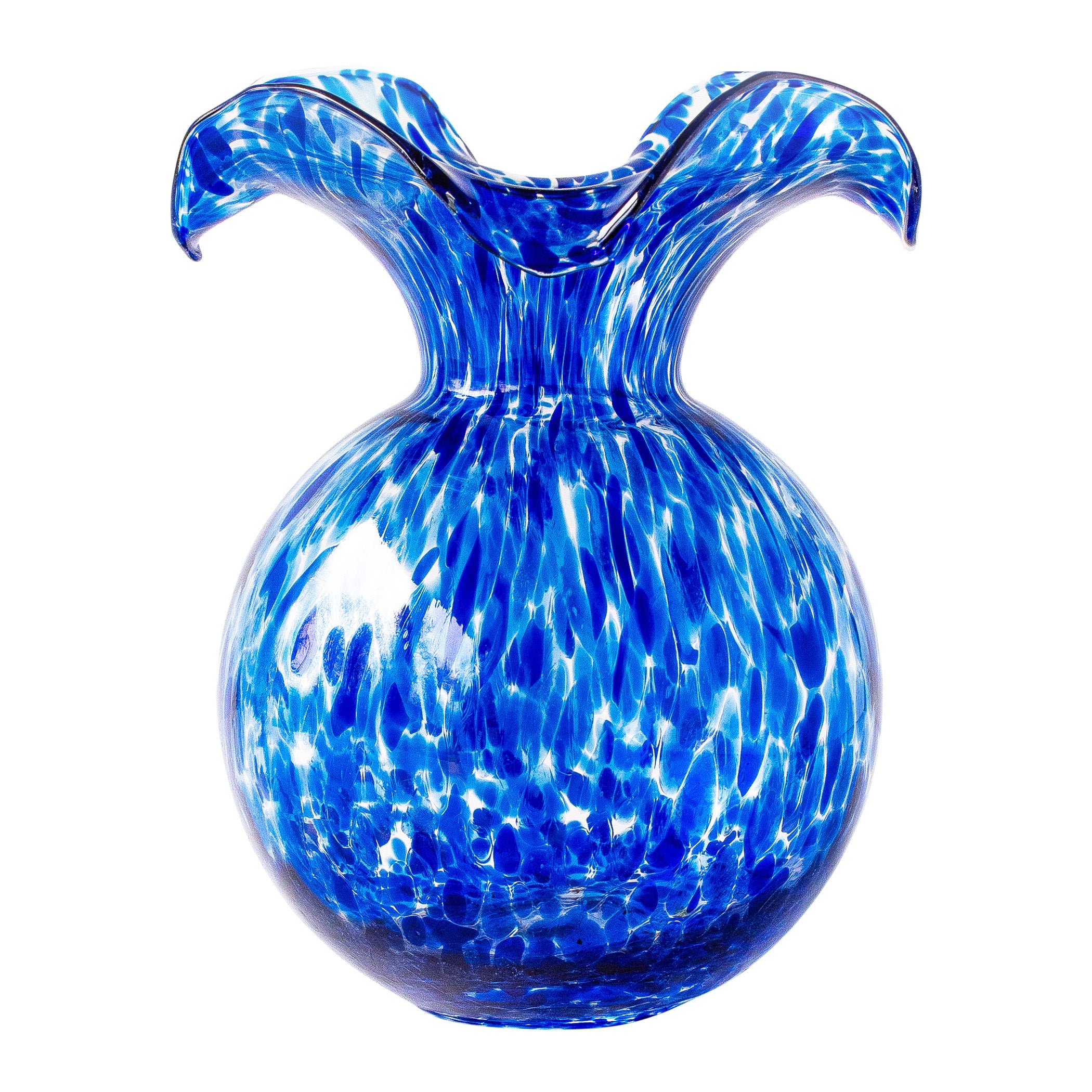 Hibiscus Glass Medium Fluted Vase