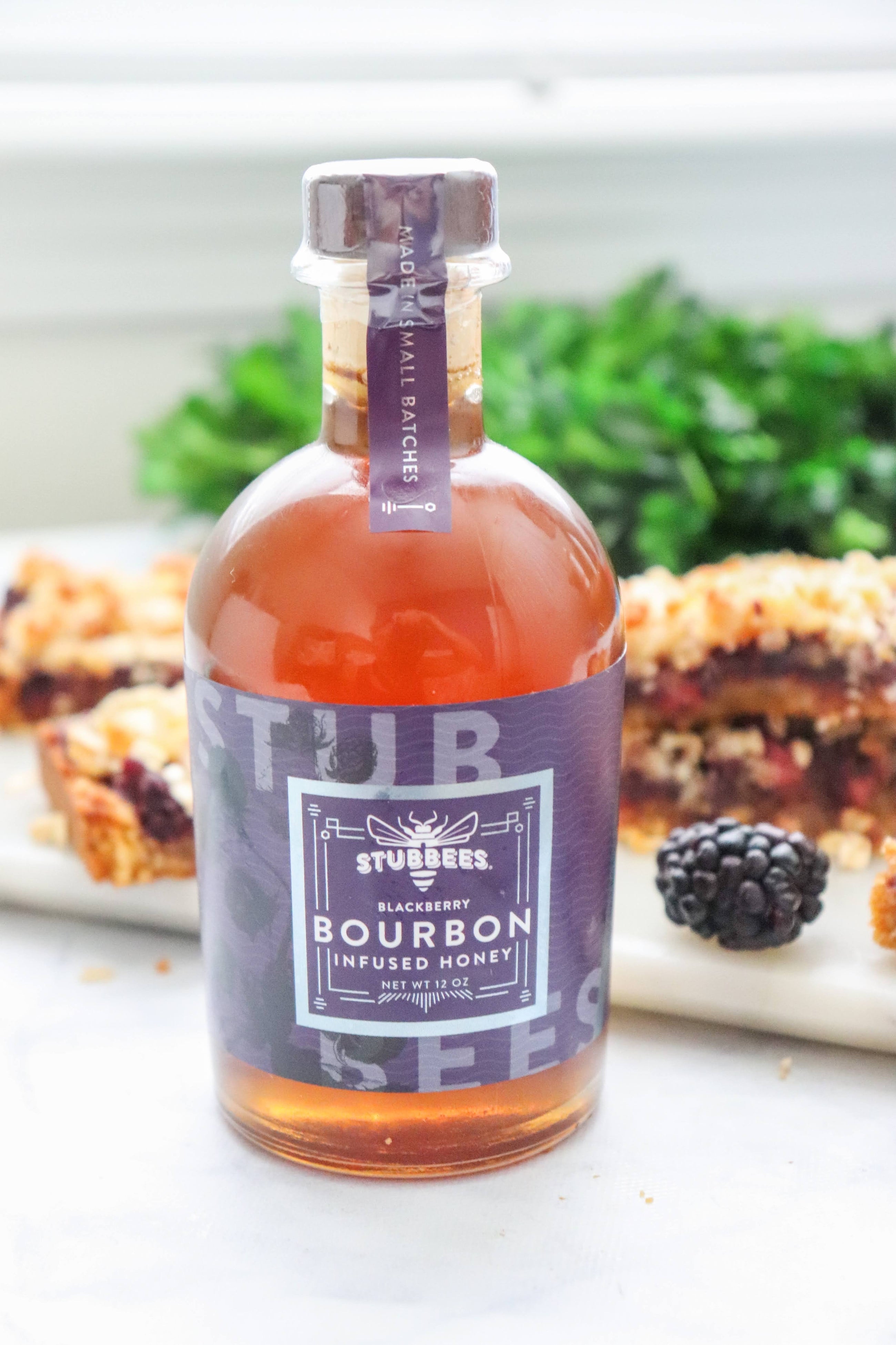 Blackberry Bourbon Infused Honey