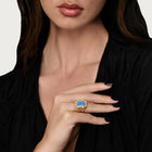 Bamboo With Stone Ring - Gemstones