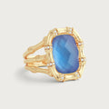 Bamboo With Stone Ring - Gemstones