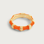 Bamboo Enameled Ring