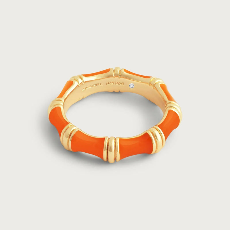 Bamboo Enameled Ring