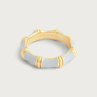 Bamboo Enameled Ring