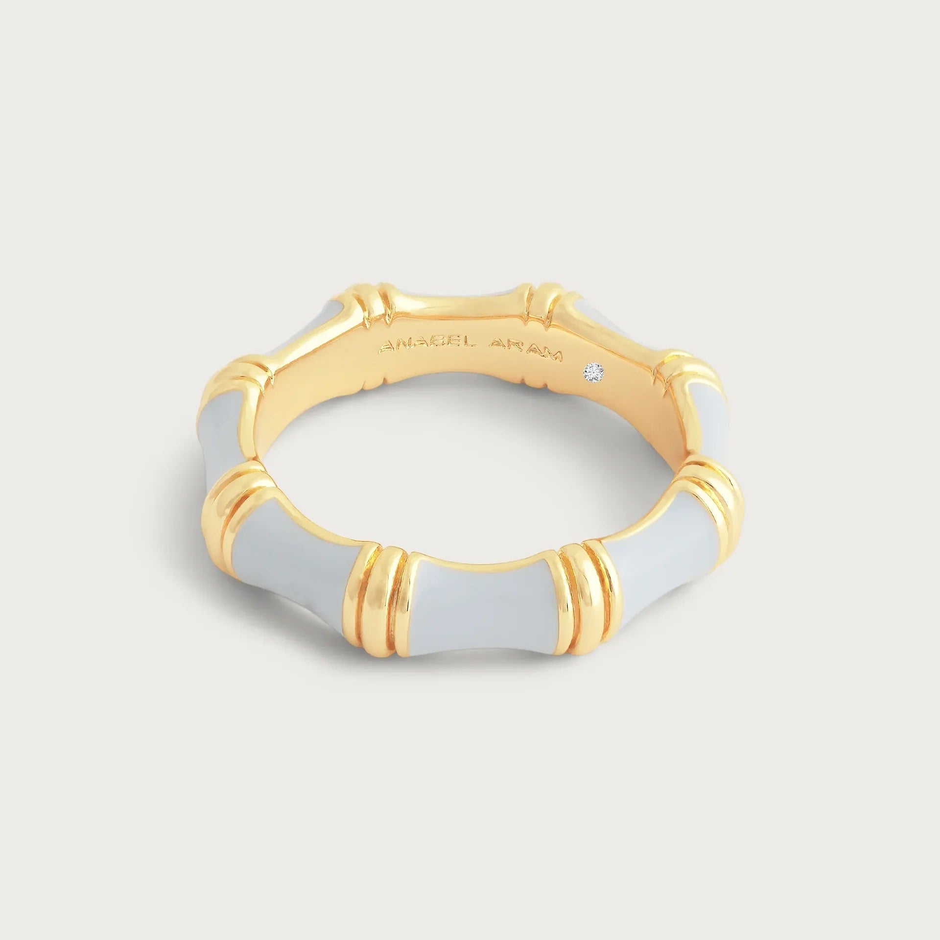 Bamboo Enameled Ring