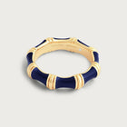 Bamboo Enameled Ring