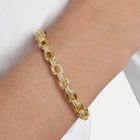 Enchanted Forest Chain Hinged Bangle