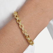 Enchanted Forest Chain Hinged Bangle