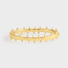 Milos Gold Hinged Bangle