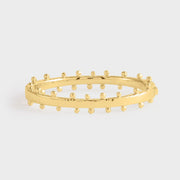 Milos Gold Hinged Bangle