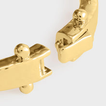 Milos Gold Hinged Bangle