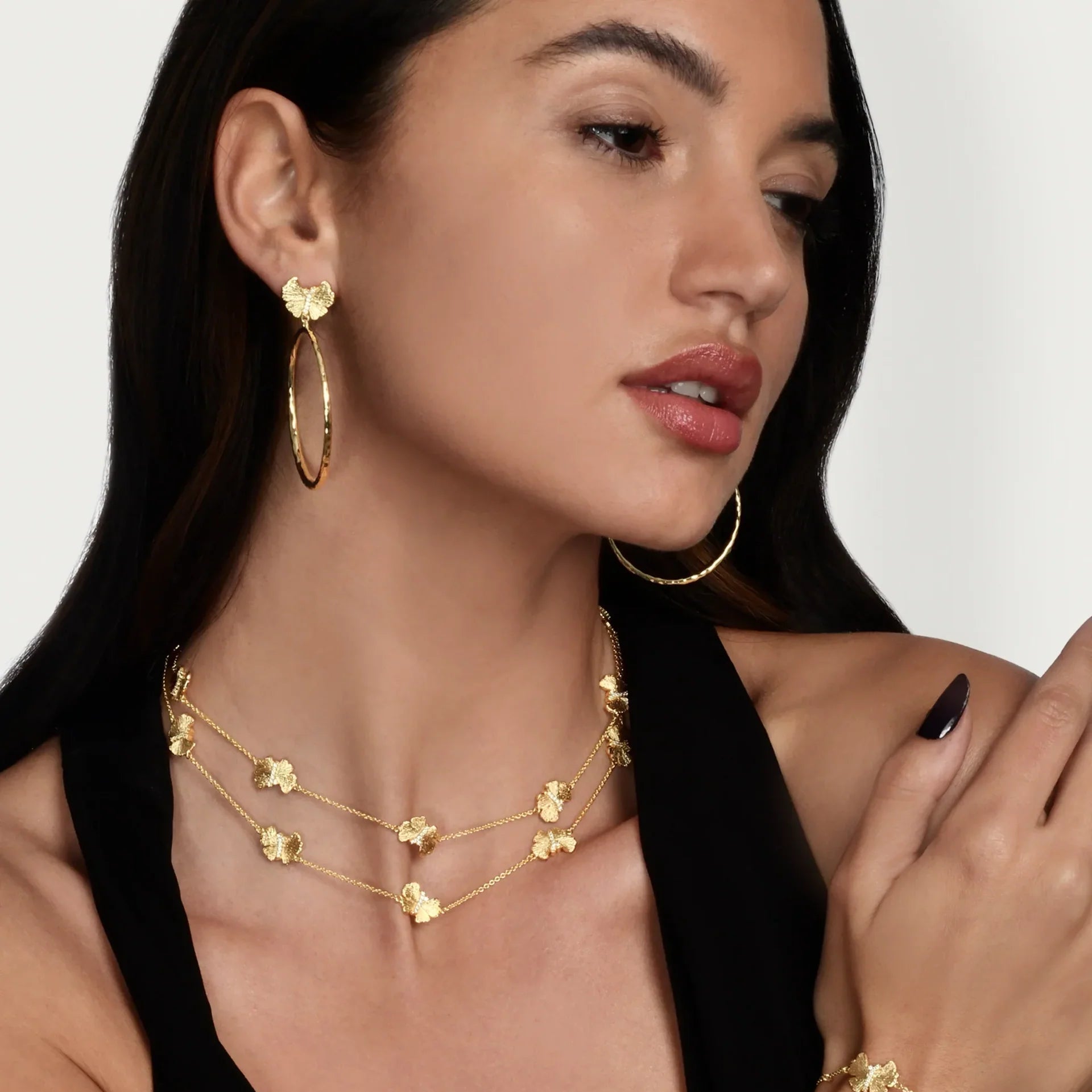 Butterfly Long Station Necklace