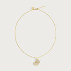 Butterfly White Pavé Small Necklace