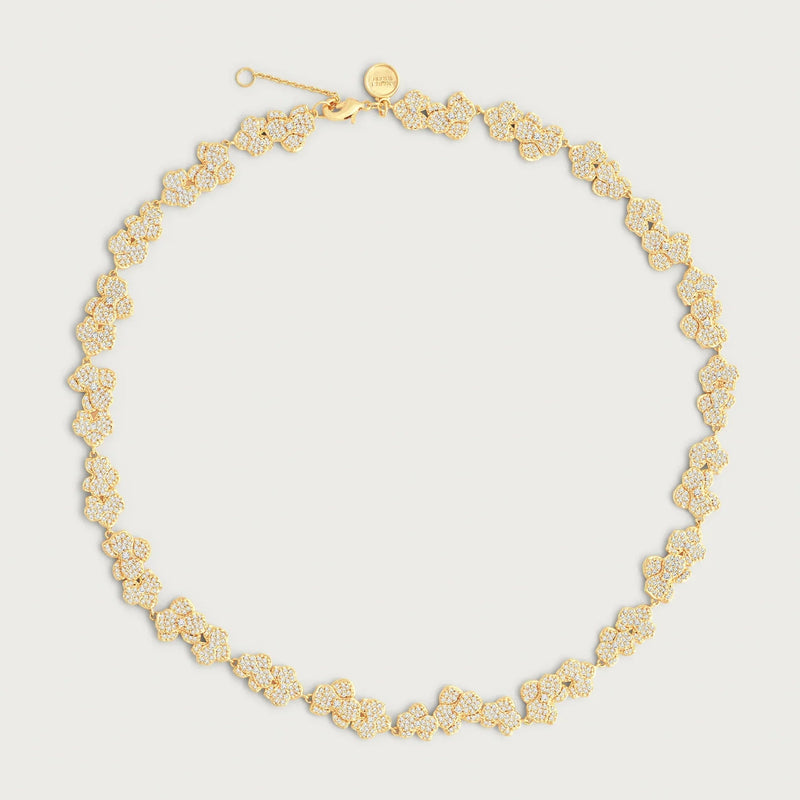 Orchid Pavé Necklace