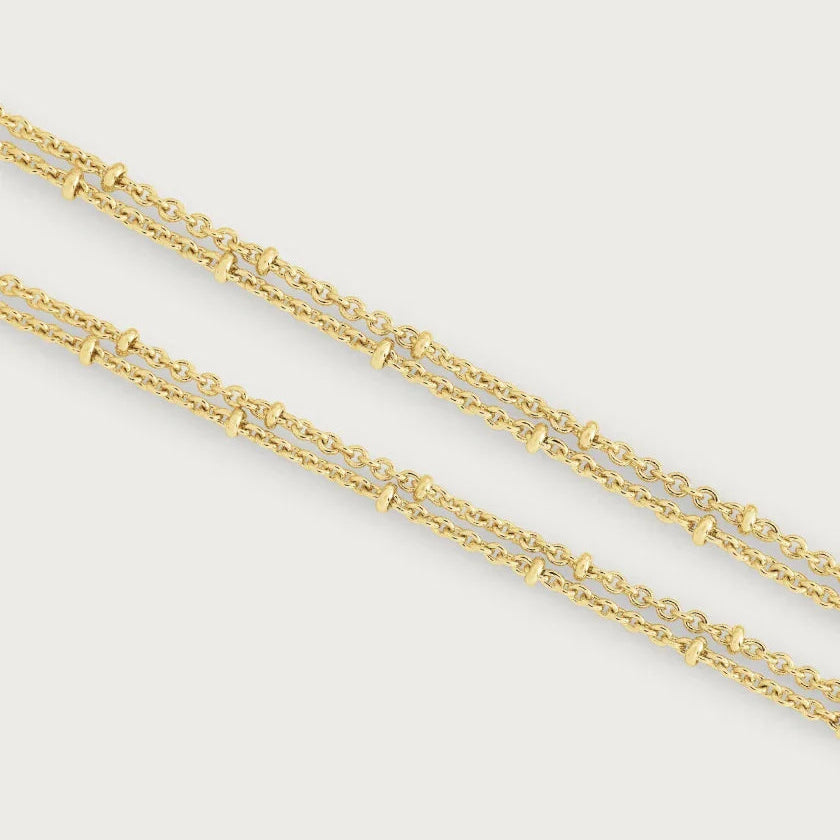 Molten Double Chain Necklace