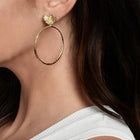 Butterfly Single Hoop Earring