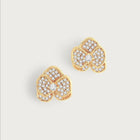 Orchid White Pavé Studs