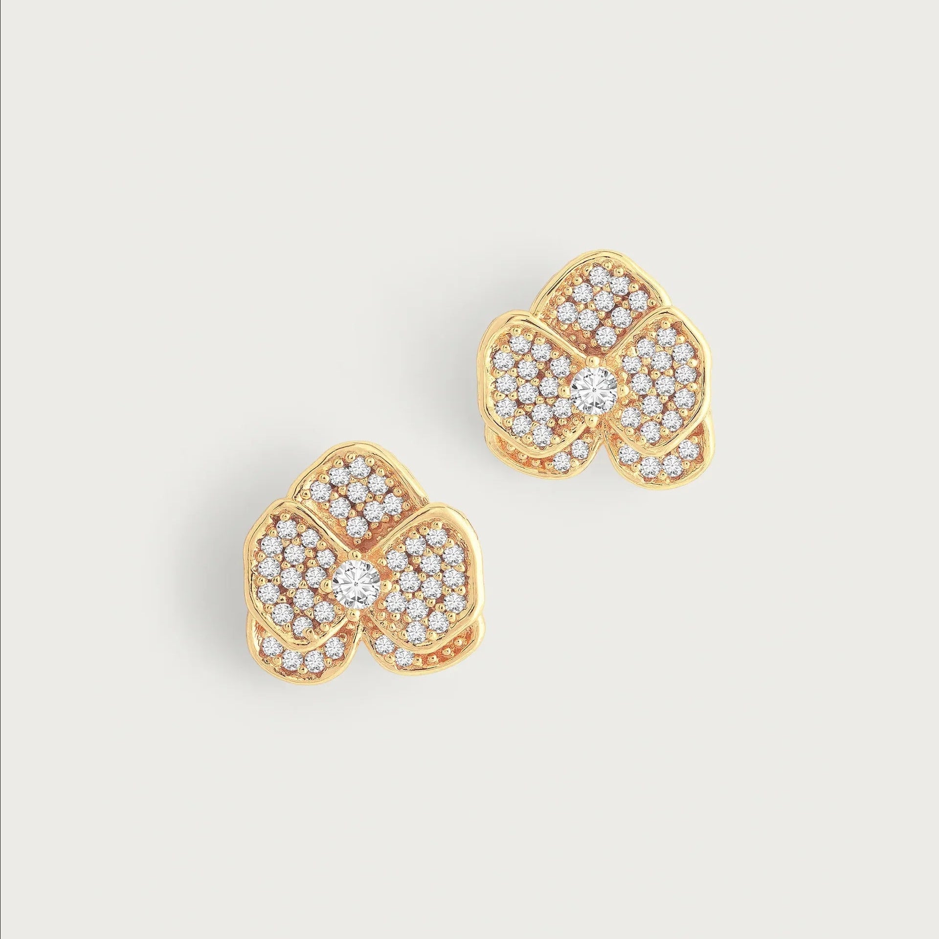 Orchid White Pavé Studs