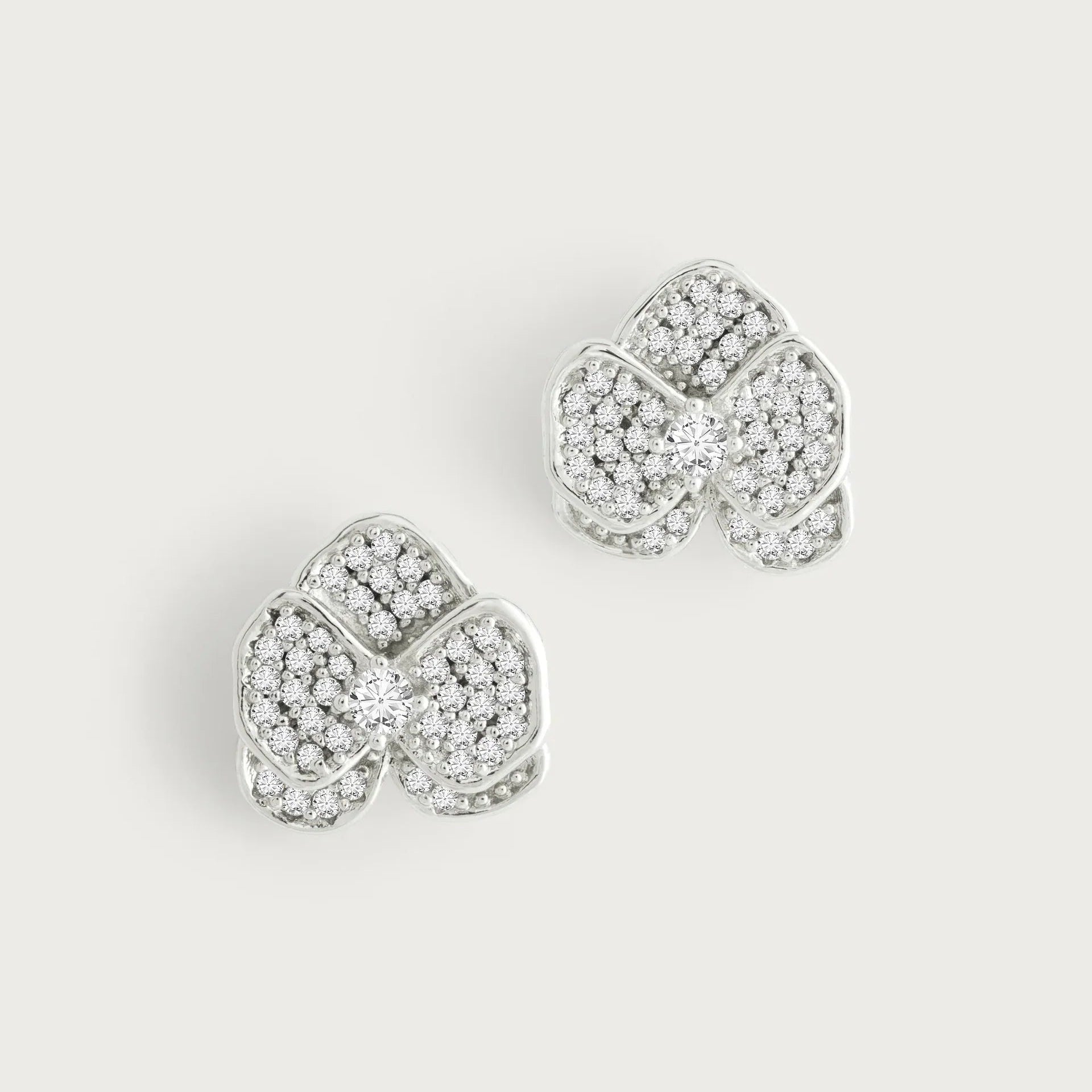 Orchid White Pavé Studs