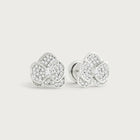 Orchid White Pavé Studs