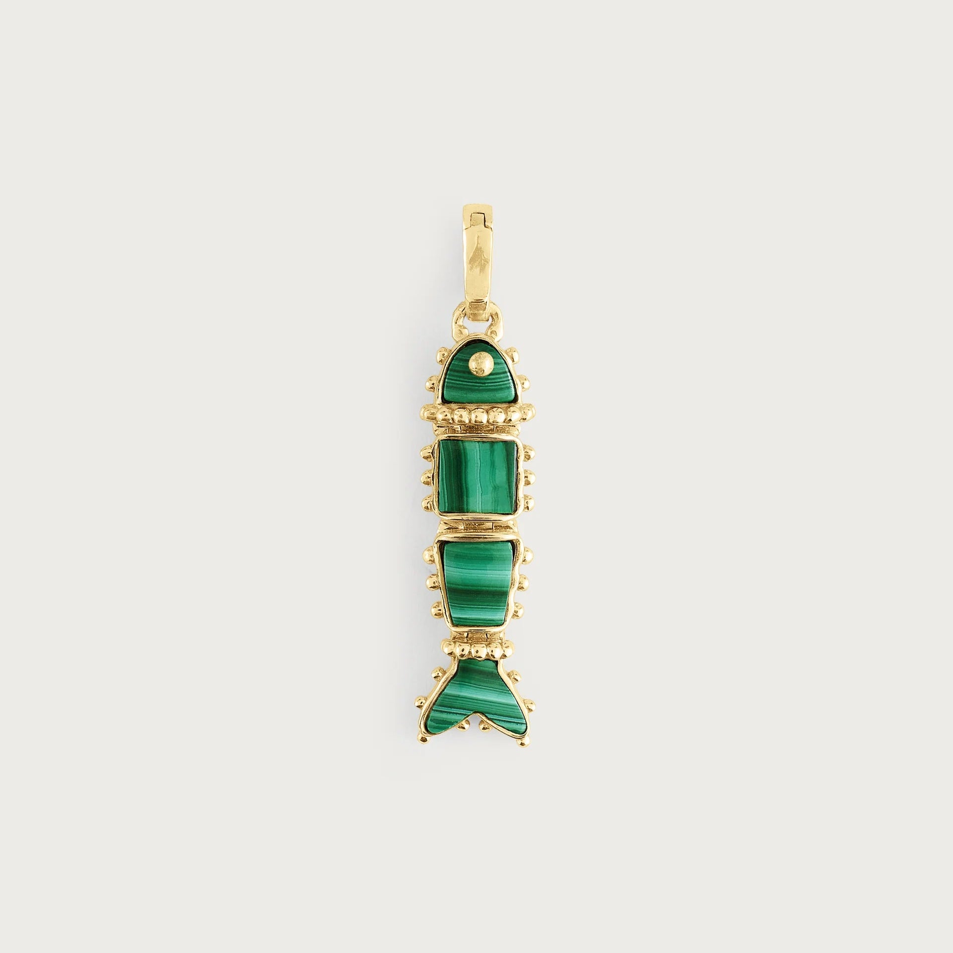 Milos Stone Fish Charm