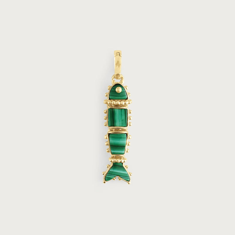 Milos Stone Fish Charm