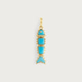 Milos Stone Fish Charm