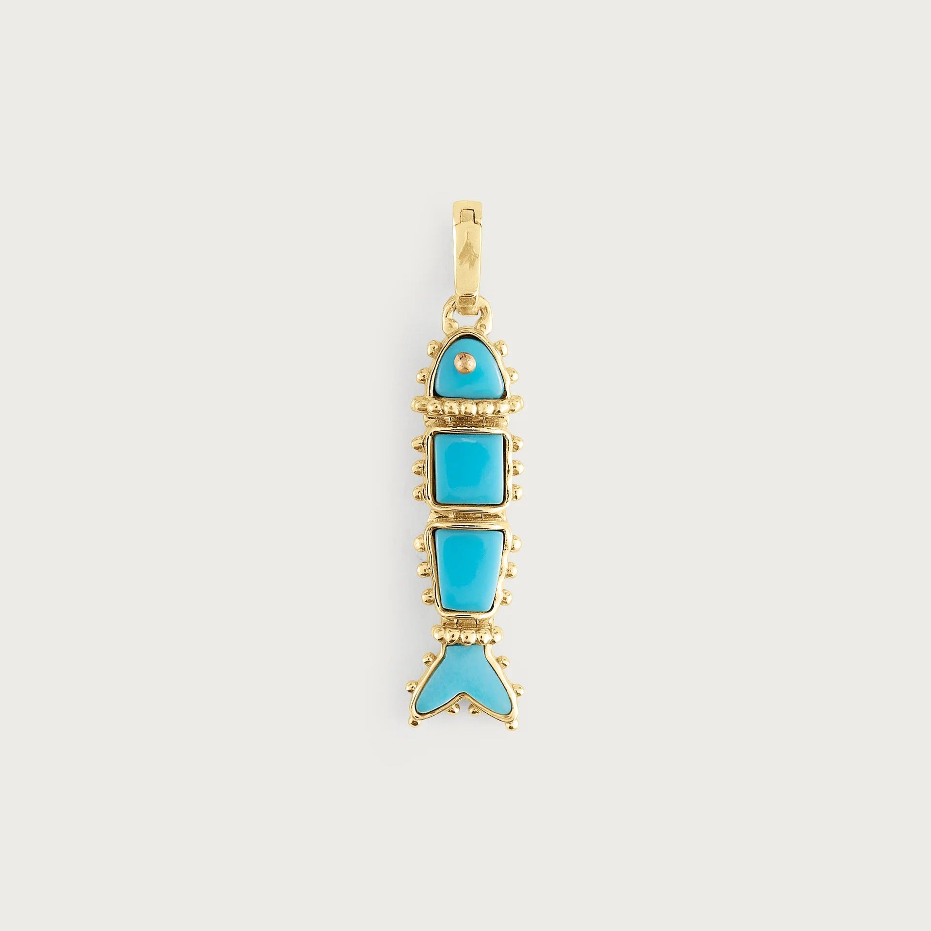 Milos Stone Fish Charm