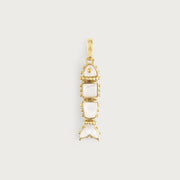 Milos Stone Fish Charm