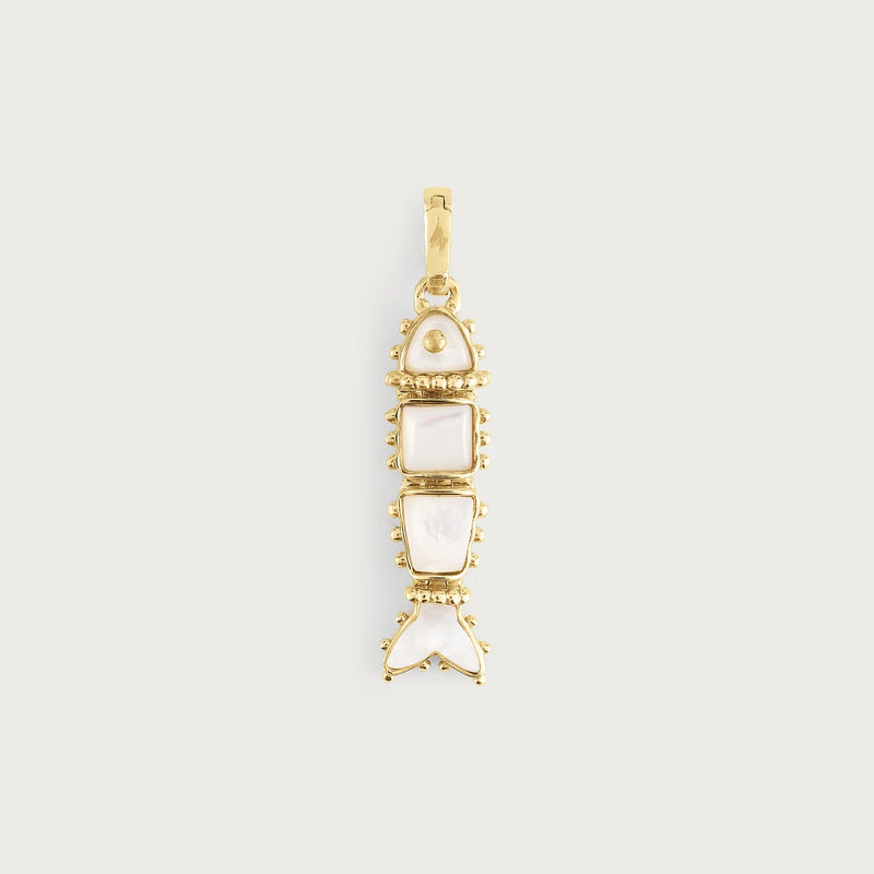 Milos Stone Fish Charm