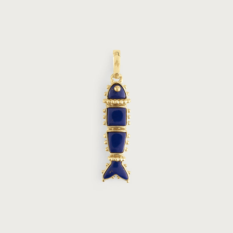 Milos Stone Fish Charm