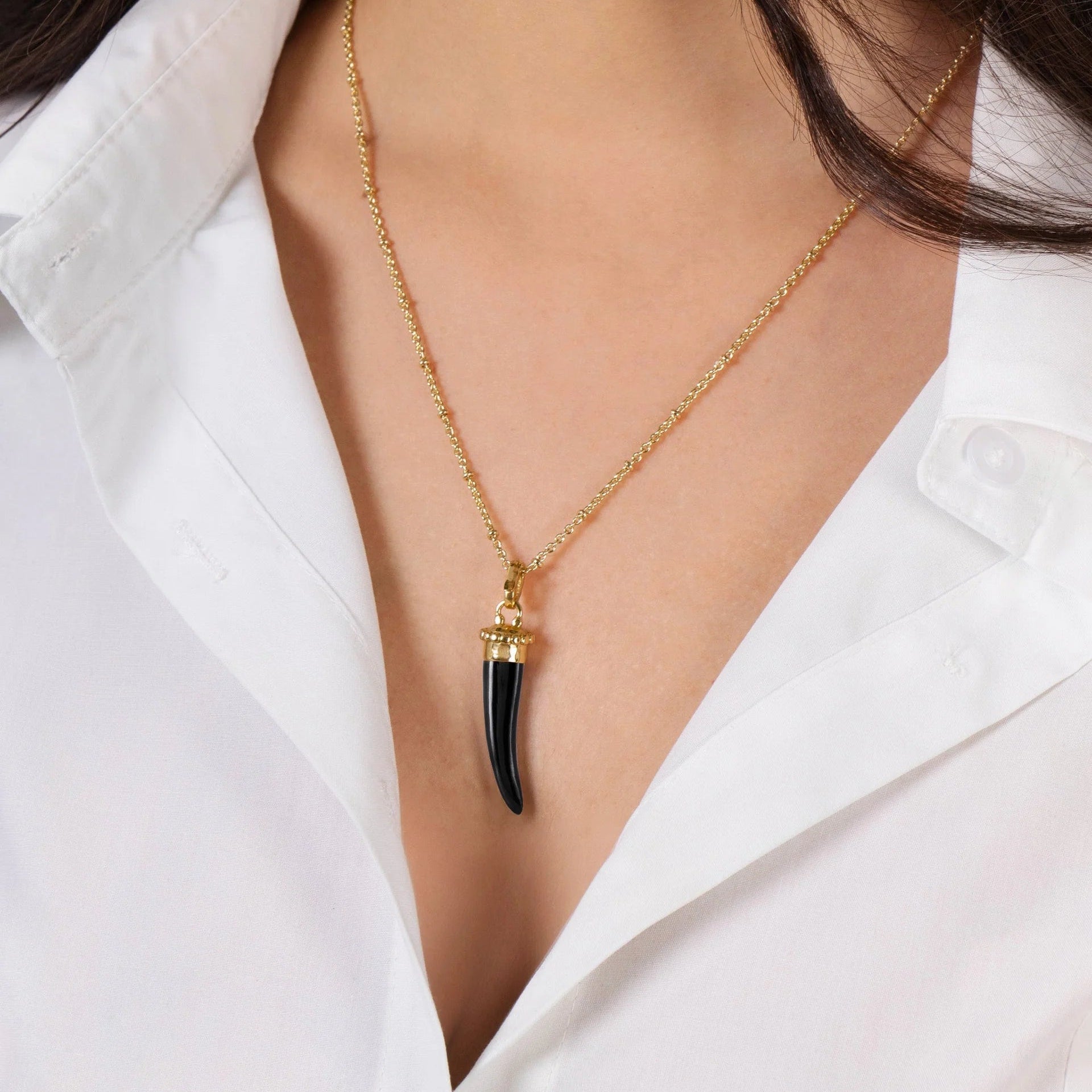 Forza Stone Horn Charm