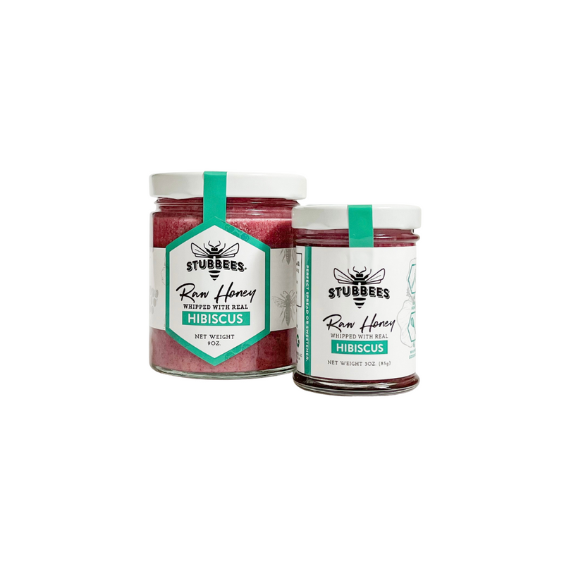 Hibiscus Whipped Raw Honey