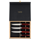 Coltelli Brown Marbled Steak Knives, Set of 4