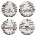 Country Estate Party Plate, Assorted Set of 4