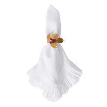 Holly with Berries Napkin Ring, Set of 4