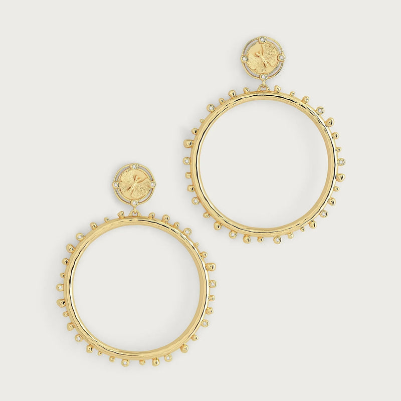 Butterfly Coin Molten Hoops