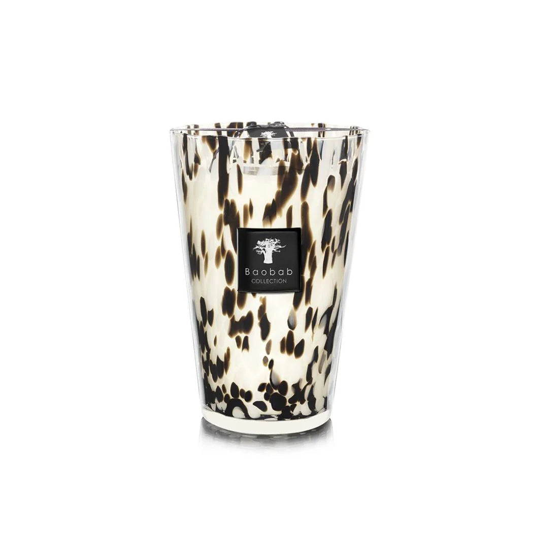 Scented Candle Pearls Black