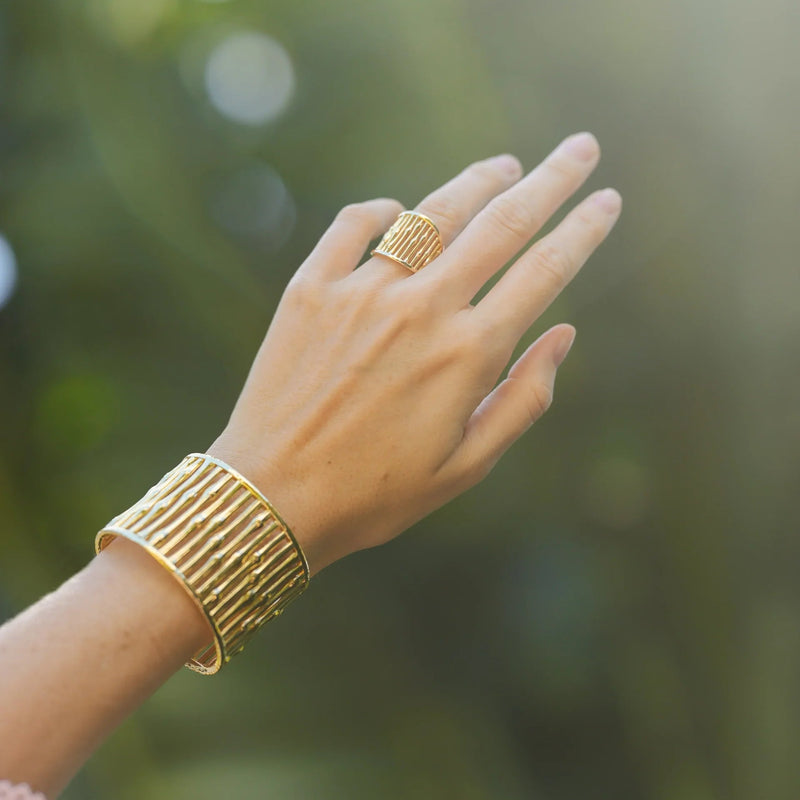 Bamboo Wide Ring