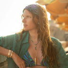 Milos Gold Hinged Bangle