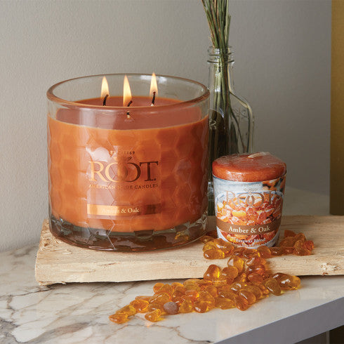 Amber & Oak 3-Wick Honeycomb Candle