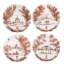 Country Estate Party Plate, Assorted Set of 4