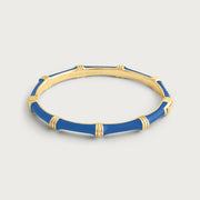 Bamboo Enameled Hinged Bangle