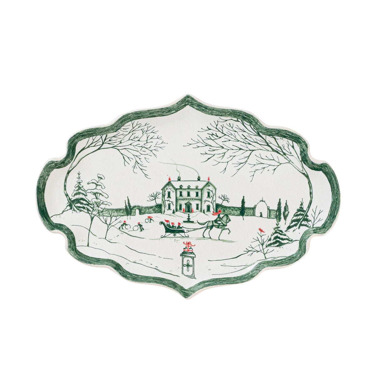Country Estate Winter Frolic 7” Tray