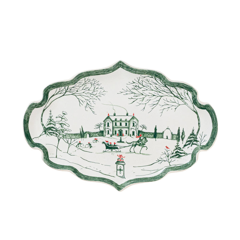 Country Estate Winter Frolic 7” Tray