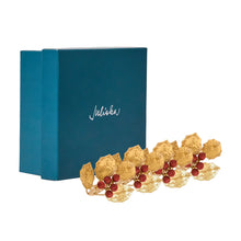 Holly with Berries Napkin Ring, Set of 4