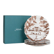 Country Estate Harvest Party Plate, Assorted Set of 4