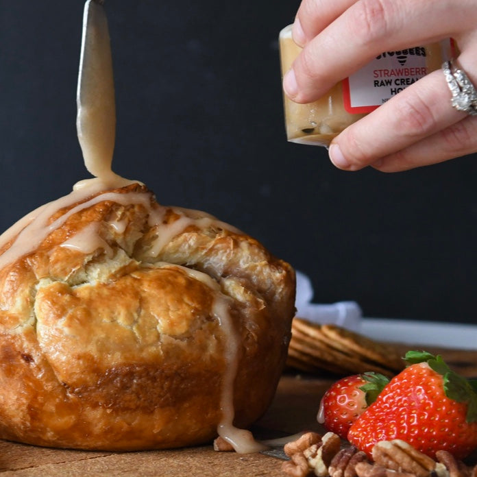Strawberry Whipped Raw Honey