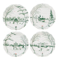 Country Estate Party Plate, Assorted Set of 4