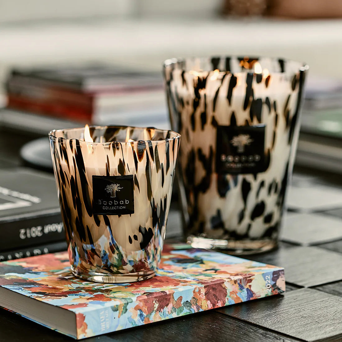 Scented Candle Pearls Black