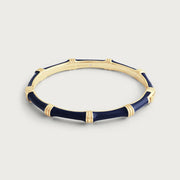 Bamboo Enameled Hinged Bangle